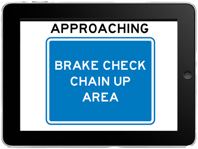 Brake Check/Chain Alert